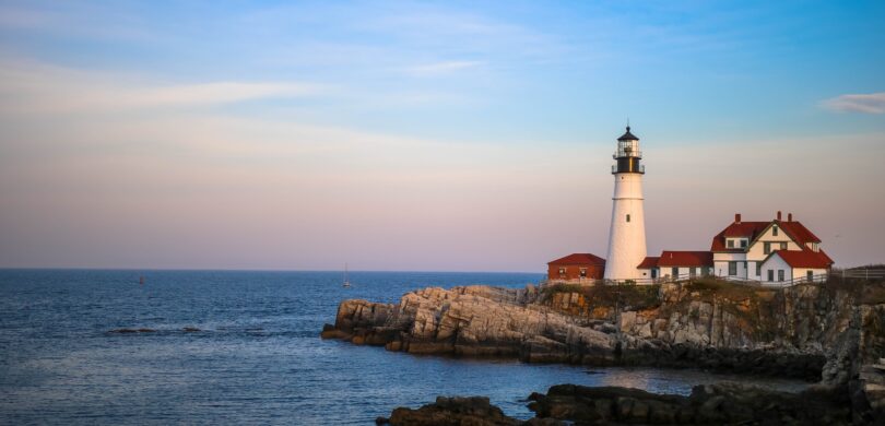 The Portland Head Lighthouse in Cape Elizabeth, Maine.